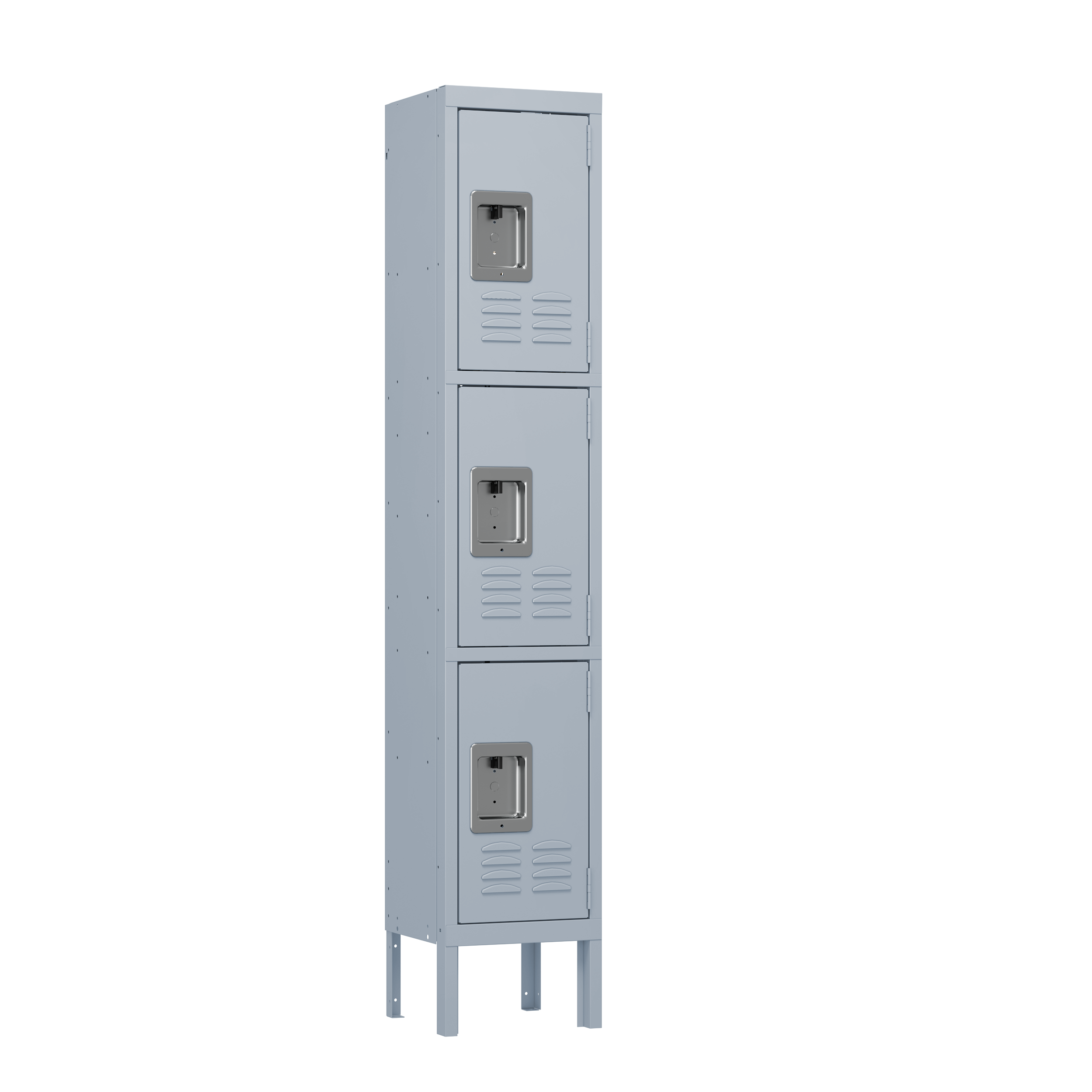Three door single metal locker